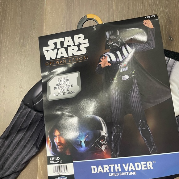 Jazwares Star Wars Obi-Wan Kenobi Darth Vader padded child costume. NWT. Sm/lg - Picture 3 of 5